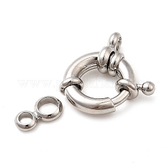 Латунная застежка пружинного кольца&nbsp;LS-KK-D407-01P-C