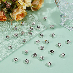 90 шт. европейские бусины из сплава в тибетском стиле&nbsp;TIBE-ME0001-14