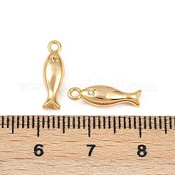 Подвески из латуни с микропаве из кубических цирконий на тему океана&nbsp;X1-KK-F902-08A-G