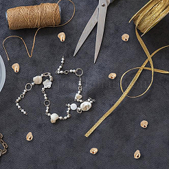 20 шт. 2 стиля латунные распорные бусины для стоек&nbsp;KK-GO0001-37