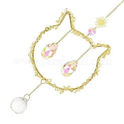 Металлические подвесные ловцы солнца&nbsp;HJEW-P018-D01