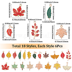 108 шт. 18 стиля подвески из сплава и эмали на тему Дня благодарения&nbsp;ENAM-SC0006-86