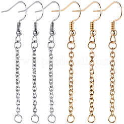 40 шт. 2 стиля крючков для сережек из нержавеющей стали 304&nbsp;EJEW-SC0001-85