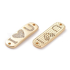 Латунные соединители с прозрачным кубическим цирконием&nbsp;KK-C100-41G