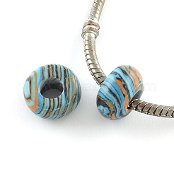 Синтетический малахитовый камень европейский бисер&nbsp;SPDL-R001-07