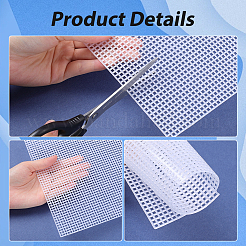 Пластиковые листы холста сетки DIY-WH0349-220C-01