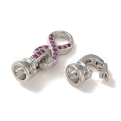 Стойка покрытие латунь проложить прозрачный кубический цирконий застегнуть застежки&nbsp;KK-M285-31A-01P