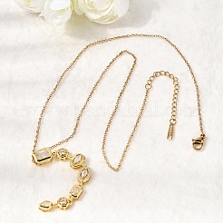 Подвеска из латуни с геометрическим узором&nbsp;NJEW-C111-01B