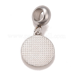 304 нержавеющая сталь хрустальные стразы европейские подвески-шармы&nbsp;STAS-F278-21P