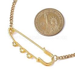 Кулон в виде железного килта с булавкой&nbsp;NJEW-JN05680