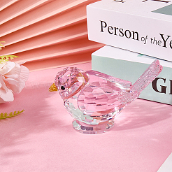 Стеклянная демонстрационная скульптура для птиц&nbsp;AJEW-WH20019-58A