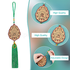 3шт 3 цвета полиэфирная кисточка кулон украшения&nbsp;HJEW-CA0001-14