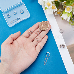 2 пара 2 стилей 925 серьги-каффы из стерлингового серебра&nbsp;EJEW-UN0002-84