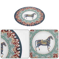 Акриловые основы для корзин крючком с двусторонней печатью&nbsp;DIY-WH0387-40B