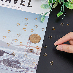 300 шт. защелкивающиеся дужки из нержавеющей стали 201&nbsp;STAS-HY0001-12