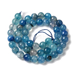 Окрашенные и нагретые нити натуральных агатовых бус с жилами дракона G-P539-A01-03