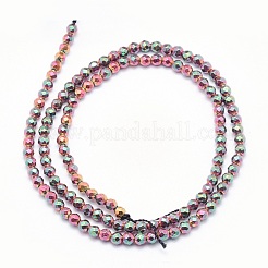 Гальванизировать немагнитных синтетический гематит бисер пряди&nbsp;G-L486-B-02