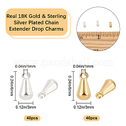 80шт 2 цвета латунные подвески&nbsp;KK-BBC0022-61B