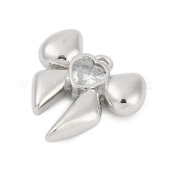 Латунные микро проложить кубического циркония подвески&nbsp;ZIRC-P122-05B-P01