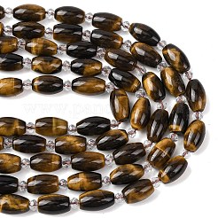 Природных тигровый глаз бисер нитей&nbsp;G-G453-C03-8x13mm