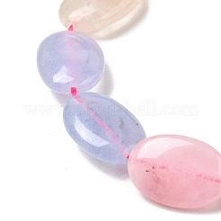 Нити бусин из натурального окрашенного малайзийского нефрита G-B137-A01-01A