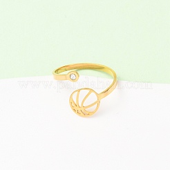 Открытые кольца манжеты из нержавеющей стали 304&nbsp;RJEW-D337-01B-G