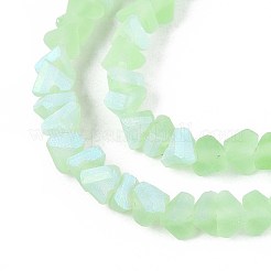 Матовые прозрачные стеклянные бусины&nbsp;GLAA-N054-4mm-07