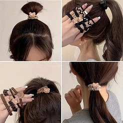 10шт непрозрачные акриловые бусины с принтом&nbsp;OACR-YW0003-17