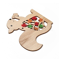 Большие подвески из дерева с односторонним принтом&nbsp;WOOD-I010-11B