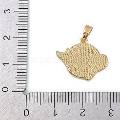 Латунь эмаль подвески&nbsp;LS-KK-P332-01A-G