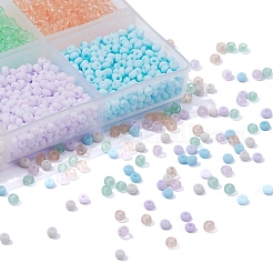1800шт 6 цвета 8/0 прозрачные и непрозрачные стеклянные бусины&nbsp;SEED-YW0001-31