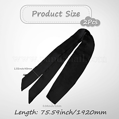 Длинный полиэстеровый шелковый шарф для женщин и девочек&nbsp;AJEW-WH20042-77C