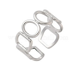 Кольца-манжеты из нержавеющей стали 304 для женщин&nbsp;RJEW-A079-08D-P