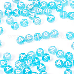 100шт 5 стиля прозрачные акриловые бусины&nbsp;TACR-TA0001-54C