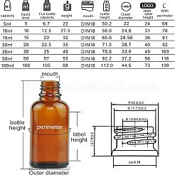 Стеклянные капельницы с прямым наконечником MRMJ-FH0001-04E