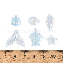 Прозрачные акриловые бусины с океанской тематикой&nbsp;TACR-T028-69-01A