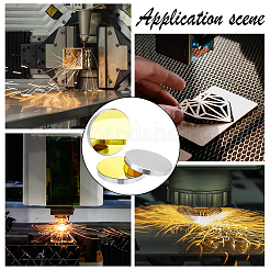 Кремниевая позолоченная светоотражающая линза&nbsp;AJEW-WH0248-391B