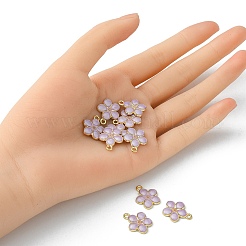 10шт подвески из эмалированного сплава с покрытием из светлого золота&nbsp;ENAM-YW0002-15A