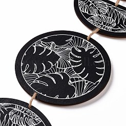 Настенные украшения из дерева с фазой луны&nbsp;HJEW-XCP0001-14A