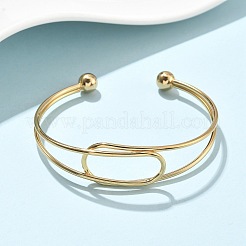 Браслеты-манжеты из нержавеющей стали 304&nbsp;BJEW-L682-034G