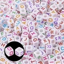 Наборы браслетов для стрейч-браслетов с кубическими бусинами 6 мм на детский день&nbsp;DIY-YW0001-82