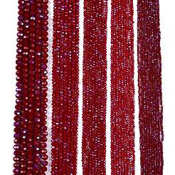 Гальванизировать непрозрачные сплошной цвет стеклянные бусы пряди&nbsp;LS-EGLA-A044-P3mm-L02