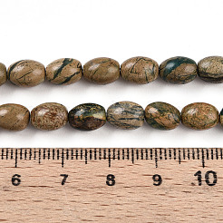 Нити бусин из натурального камня вердит&nbsp;G-N346-02B-06