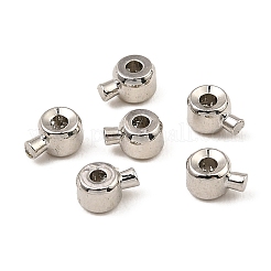 Зажимные бусины из латуни&nbsp;LS-X-KK-Z030-17C-G