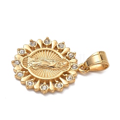 Подвески из хирургической нержавеющей стали 316 со стразами&nbsp;STAS-P412-07G