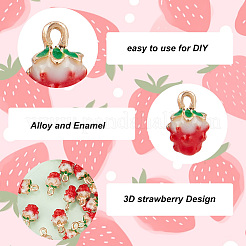 40 шт. позолоченные эмалевые подвески из сплава&nbsp;ENAM-HY0003-09