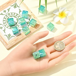 10 шт. прозрачные акриловые бусины с градиентным цветом и УФ-покрытием&nbsp;OACR-YW0002-25D