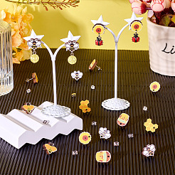 Деревянные серьги-гвоздики на тему пчелы&nbsp;WOOD-TA0002-64