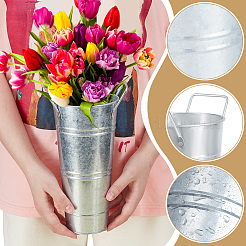 Ваза для цветов из оцинкованного железа&nbsp;DIY-WH0899-461B