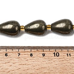 Природного пирита бисер нитей&nbsp;G-Z131-I01-01